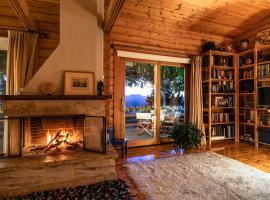 Luxury Chalet Vila on Mountain Top with great view, cabin in Kalavrita