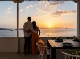 Yalos mykonos 3 bedroom Luxury home in Mykonos Town with Sea & Sunset view