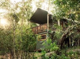 Fernhill Tented Treehouses, tenda mewah di Rheenendal