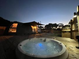 Moonlight Dome Tent, glamping i Tenby