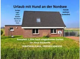 Ferienhaus Mia, Urlaub mit Hund, eingezäunter Garten, Friedrichskoog-Spitze