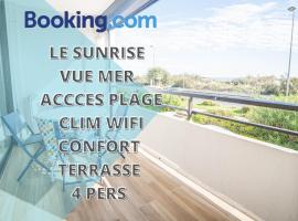 LE SUNRISE Vue mer Accès Plage- Spacieux-2 Terrasses-Wifi - CONFORT -TOP PROS SERVICESConciergerieLaGrandeMotte，拉格朗德默特的飯店