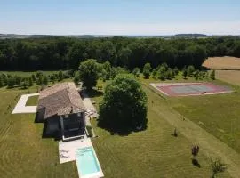 Maison de campagne avec piscine, tennis privé et WIFI - FR-1-653-10