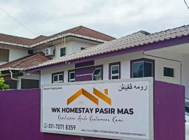 WK HOMESTAY PASIR MAS, holiday rental in Pasir Mas