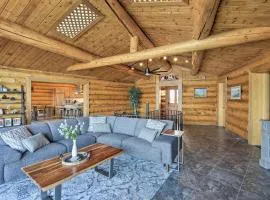 Fairbanks Log Cabin with Waterfront Deck and Views!