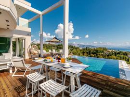 White Pearl Premium Villa Corfu, cheap hotel in Evropoúloi