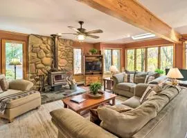 Outdoor Theater, Deck and Fire Pit Poconos Retreat