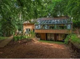5 Star Luxury Woodland Retreat Sleeps 12 Hot tub Sauna