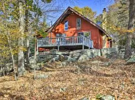 Deck and Forest Views Secluded Cresco Cabin!