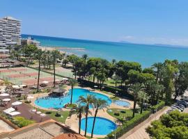 Precioso apartamento en Cullera, con piscina junto a la playa, hotell med pool i Cullera