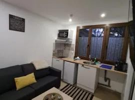 Studio bien équipé et indépendant avec véranda commune