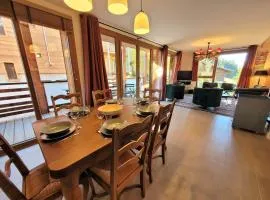 Appartement lumineux 4 pièces aux Gets, accès direct aux pistes, 6 pers, garage, Wi-Fi - FR-1-598-37