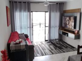 Apartamento Guarujá Astúrias, hotel perto de Ilha e Farol da Moela, Guarujá