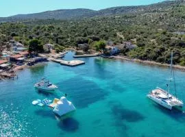 Beach house Lady - resort & tavern BAIN, free transport, pool, Island of Žut - Kornati