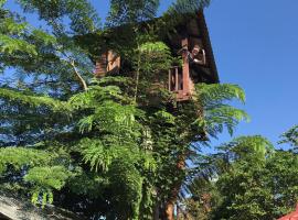 Mae Chan Treehouse with swimming pool โรงแรมใกล้ ไร่ชาฉุยฟง ในแม่จัน