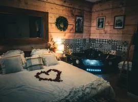 Le Chalet romantique en montagne, SPA, Écran cinéma, Lit king size, day use, 5min centre
