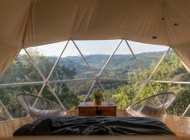 Gaia’s Spheres, luxury tent in Gorzegno