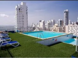 Vista Al Mar, Aire Acondicionado en Todo el Apto, Wi-Fi, Parqueadero