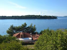 Holiday home in Karbuni with sea view, balcony, air conditioning, WiFi 5095-1, cottage in Blato