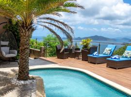 Mount Healthy Villas 6- bedrooms with spa & pool, hotel de playa en Tortola Island