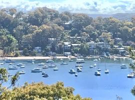 Palm beach Sydney, Modern home with water view, hotel Palm Beachben