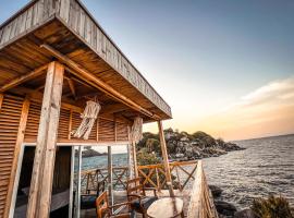 Single CABIN with LAKE VIEW, campground in Mwanza