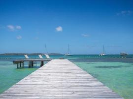 Villa Maorie 1 chambre avec piscine privée, lodge a Le François