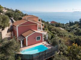 Seaview Villa Leana with Private Pool by Konnect, Nisaki, hotel in Nisakion