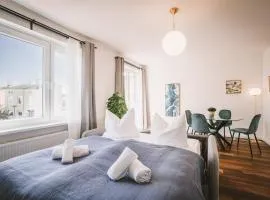 Sadebo Apartments Lübeck mit Terrasse oder Balkon