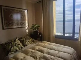 Apartamento en Concón con vista al mar y piscina