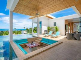 Silver Beach 3br Sea View Pool&Wine Private Villa, hôtel avec piscine à Koh Samui 