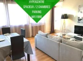 Le Voltaire -2 chambres- 70m2- HYPERCENTRE-Parking-WIFI FIBRE- Nouvelle literie
