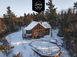Chalet White Wolf SPA at Fiddler's Lake, מלון בMille-Isles