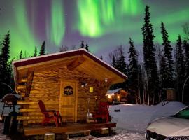 1 Bd Deluxe Log Cabin View Northern Lights: Fairbanks şehrinde bir otel