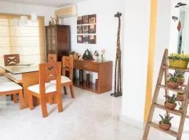 Casa completa con una habitación y 3 camas