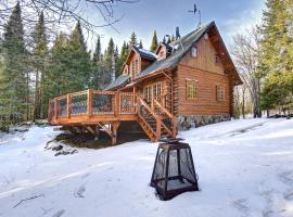 Family Friendly Private Log Home 6 Person Remote Work Breathtaking Mountain Views Versant Nord