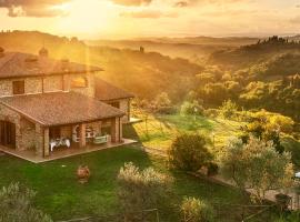 Casa Ora d'Oro - PANORAMIC VIEWS / POOL / PRIVATE GARDEN, hotel v destinaci Trequanda