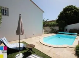 Belle villa spacieuse avec piscine privée, 10 couchages,wifi, proche canal du midi et à 3 km de la mer LXPIN7