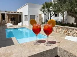 2 bedrooms villa with private pool furnished terrace and wifi at Gagliano del Capo 7 km away from the beach