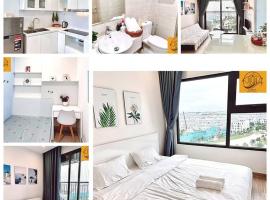 Gia Lâm Pho에 위치한 아파트 căn hộ 1 ngủ có 2 giường, view hồ
