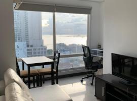 1 BR with balcony, fully furnished overlooking Manila Bay at Birch Tower, Malate, Manila, hotel in Manila