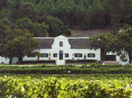 Rickety Bridge Manor House, hôtel à Franschhoek