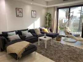 Lusail City Doha Qatar Love Bedroom with living room