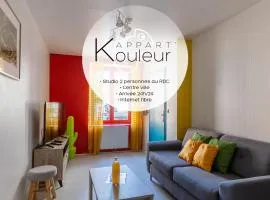 L'appart K-OULEUR- Wifi Fibre-Checkin auto- 2 pers