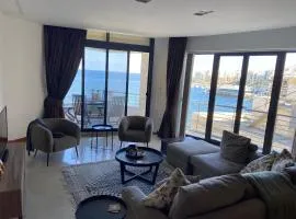 Luxury Bay View 3 Bed 3 Bath Seafront Apartment in St Paul's Bay