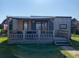 Chalet in Friesland near Alde Feanen Park, hotel em De Veenhoop