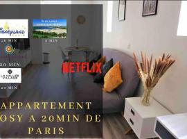 Vaires-sur-Marne에 위치한 아파트 Appartement duplex proche Disney et PARIS