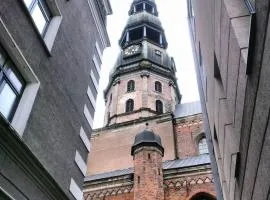 Apartment in old Riga with elements and character of the old town