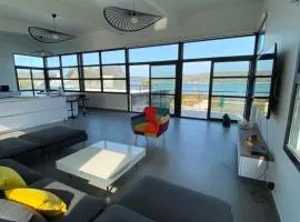 MAISON VILLA montmarin VUE MER BRETAGNE NORD VERS ROSCOFF CARANTEC MORLAIX PLOUESCAT LOCQUENOLE AVEC SON SPA ET SA VUE MER