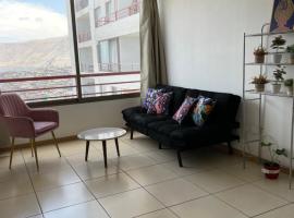 Departamento equipado, sin estacionamiento, hotel cerca de Barrio Inglés, Iquique